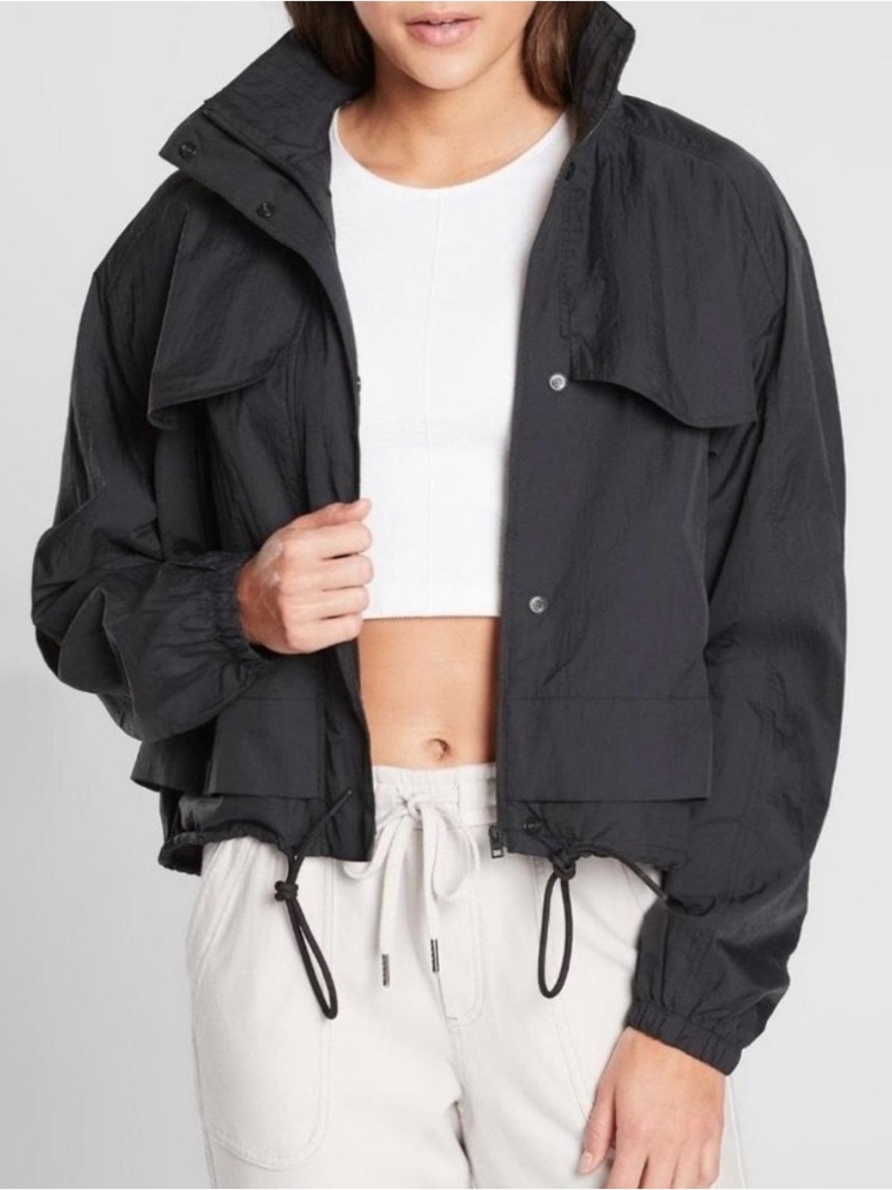 Athleta Canopy Parachute
Jacket / Coat Short in Black size small